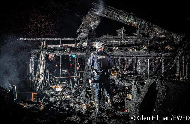 Arson investigators are looking into the cause of the Friday, March 13, blaze that destroyed a west Fort Worth outbuilding that housed horses.